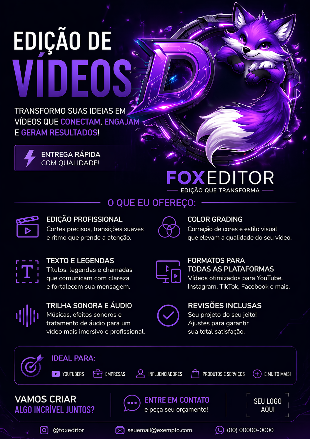FoxEditor — Edição de Vídeos
